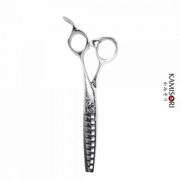 Kamisori Samurai Damascus thinning shears