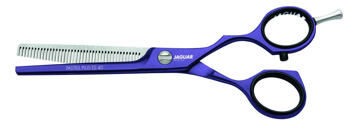 Ciseaux sculpteur Jaguar Pastell Plus offset Viola - Ciseaux-Premium®