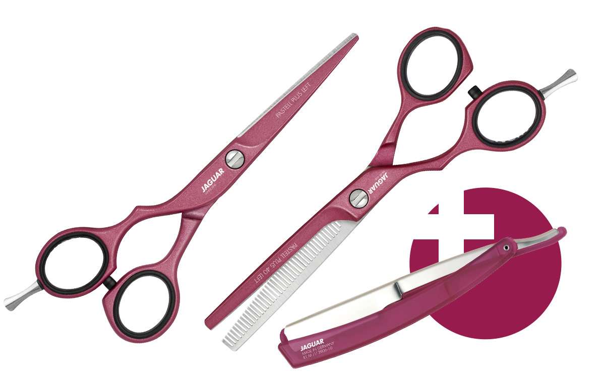 Jaguar Pastell Plus Berry scissor LEFT set