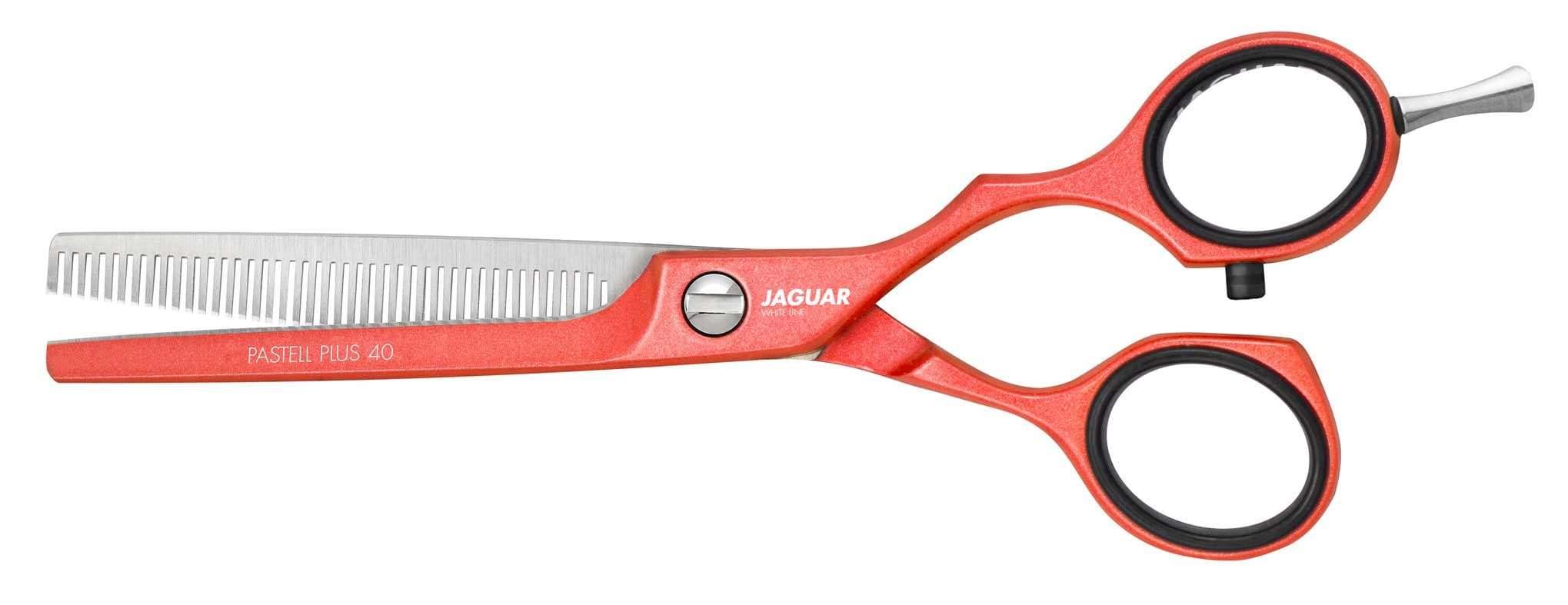 Kit ciseaux Jaguar Pastell Plus Offset Coral - Ciseaux Premium®